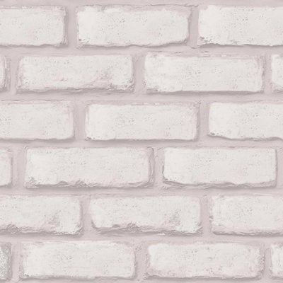 Wandsworth Brick Wallpaper in White