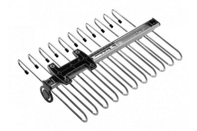 Wardrobe pull-out trouser rack, chrome