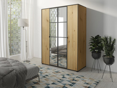 Hinged mirror deals doors