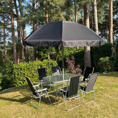 Wareham 8 Piece Garden Furniture Set with Folding Chairs £184.99 at B&Q