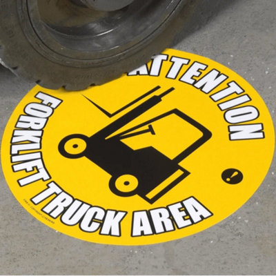 Warehouse Floor Graphic Marker Safety Signs -High Visibility - Strong ...