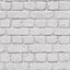 Warehouse Photographic Brick Effect Wallpaper In White And Grey