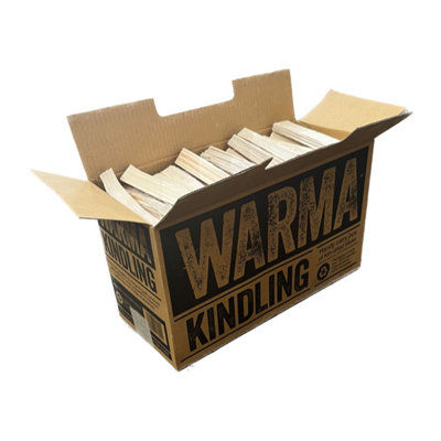 Warm Kiln Dried Dense Wood Stover Burner Fuel Logs Kindling Sticks 50 x Large Boxes