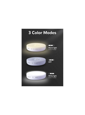 Warm Light 1PCS Wireless Rechargeable Body Sensor LED Light