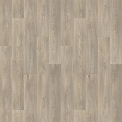 Warm oak 193L Brown Wood Effect Anti-Slip Vinyl Flooring For Kitchen, Bathroom, 3.8mm Thick-2m(6'6") X 2m(6'6")-4m²