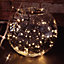 Warm White with Black Cable Connectable indoor outdoor Waterproof LED String Lights (500 LED's (50m), Battery Box)