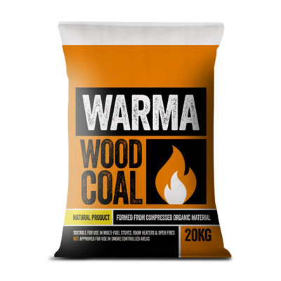 Warma 100% Natural Multi-Fuel Stove Open Fire High Heat Organic Smokeless Wood Coal 20kg Price Comparisons | Compare The Build