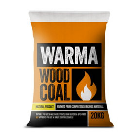Warma 100% Natural Multi-Fuel Stove Open Fire High Heat Organic Smokeless Wood Coal 20kg
