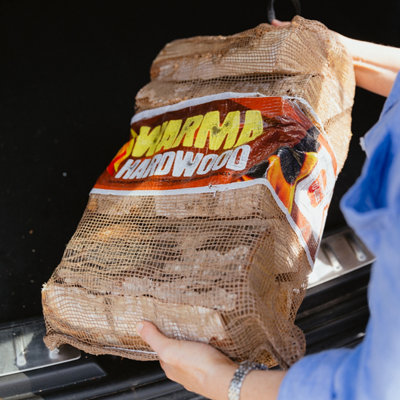 Warma Kiln Dried Hardwood Firewood Logs Real Wood Logs 25L Net