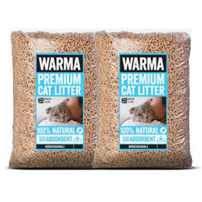 Warma Premium Cat Litter Wood Pellet 40L