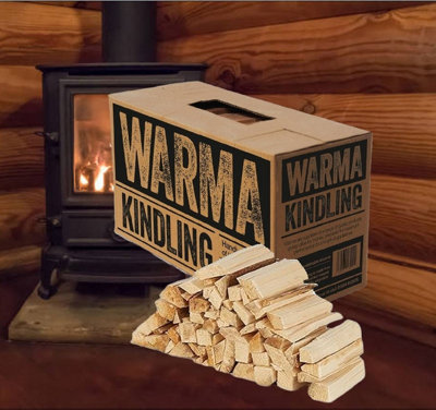 Warma Premium kindling Wood Kiln Dried BBQ Fire Burner 3kg - 7