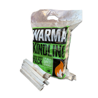 Warma Premium Tinder Dry Wood BBQ Stove Burner Fuel Kindling Sticks 1 x 3kg Carry Bag