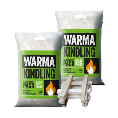 Warma Premium Tinder Dry Wood BBQ Stove Burner Fuel Kindling Sticks 2 x 3kg Carry Bags