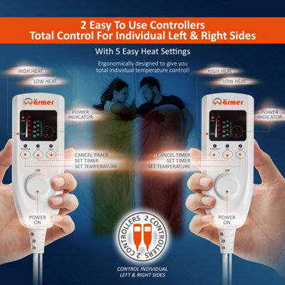 Control Electric Super King Size Heated Blanket Dreamland