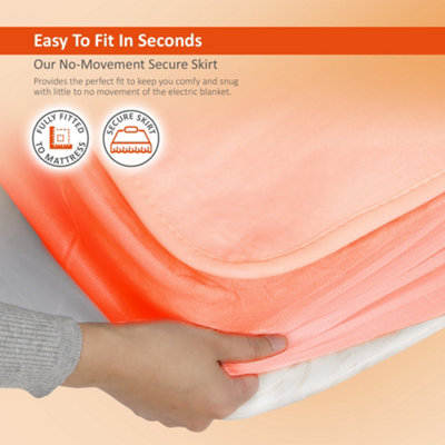Warmer Electric Blanket Double Size - Dual Control, Fully Fitted Mattress  Cover with Elasticated Skirt - Double | DIY at Bu0026Q