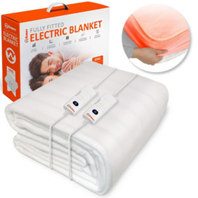 WARMER Fully Fitted Electric Blanket with Detachable Controller - King