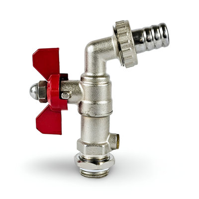 Warmer System 1/2 inch Butterfly Handle Garden Tap with Check Valve and ...