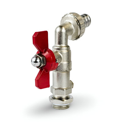 Warmer System 1/2 inch Butterfly Handle Garden Tap with Check Valve and ...