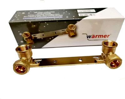 Warmer System 15mmx1/2 inch Concealed Shower Wall Bracket Fitting Fixing Plate for Exposed Shower Bar