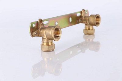 Warmer System 15mmx1/2 inch Concealed Shower Wall Bracket Fitting Fixing Plate for Exposed Shower Bar - 3