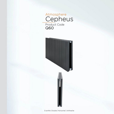 Warmhaus Cepheus D profile double panel horizontal radiator in anthracite 600 (h) x 790 (w) Price Comparisons | Compare The Build
