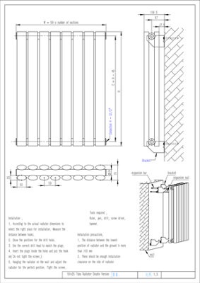 Warmhaus Phoenix Elips profile double panel horizontal radiator in anthracite 600 (h) x 1829 (w)