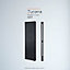 Warmhaus Tucana Square profile double panel vertical radiator in anthracite 1800 (h) x 270 (w)