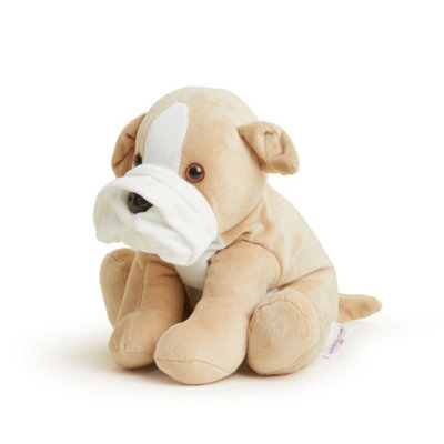 Warmies Plush Bulldog Microwavable Weighted Teddy, Lavender