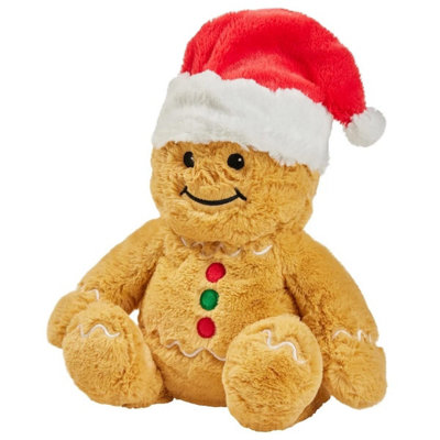 Warmies Plush Gingerbread Man Microwavable Weighted Teddy, Lavender ...