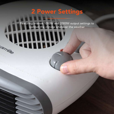 Warmlite WL44004 2000W Flat Fan Heater - 3