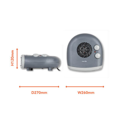 Warmlite WL44004DT 2000W Flat Fan Heater - 9