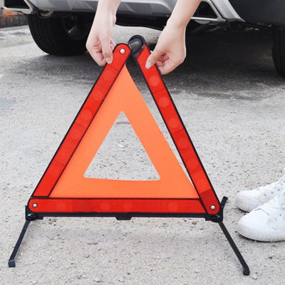 Warning Triangle X 2 Large Reflective Car Breakdown Hazard Road