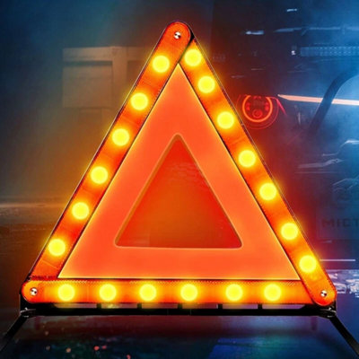 Warning Triangle X 2 Large Reflective Car Breakdown Hazard Road