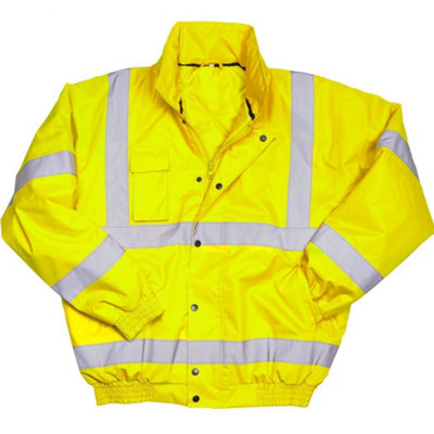 Warrior Mens Tulsa Hi-Vis Bomber Jacket