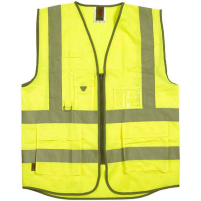 Warrior Unisex Adult Executive Hi-Vis Waistcoat