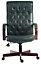 Warwick Bonded Leather Faced Reclining Executive Office Swivel Chair Green