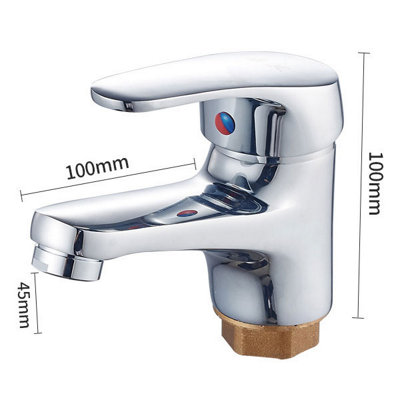Wash Basin Faucet Household Bathroom Wash Basin Faucet Countertop Alloy - 3