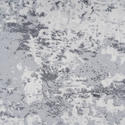 Washable Non-Slip Silver Grey Marble Area Rug 120cm x 170cm