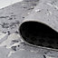 Washable Non-Slip Silver Grey Marble Area Rug 50cm x 80cm