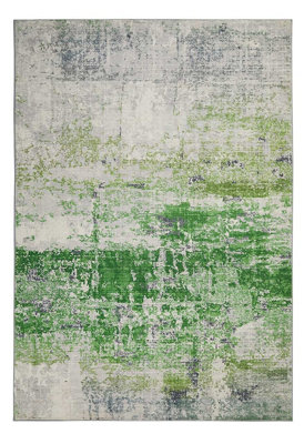 Washable Rug Modern Lux Ivory Green Rug 120x180cm for the