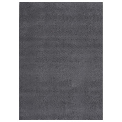 Washable Rug Soft Shaggy 120x170 cm Anti Slip Anthracite