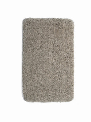 Washable Stone Thick Shaggy Rug, Easy to Clean Rug, Modern Plain Rug for Living Room, & Dining Room-60cm X 100cm