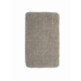 Washable Stone Thick Shaggy Rug, Easy to Clean Rug, Modern Plain Rug for Living Room, & Dining Room-60cm X 100cm