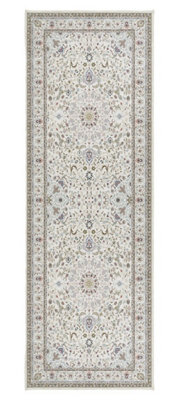 Washable Traditional Rug, Anti-Shed Bordered Rug, Floral Rug for Bedroom, Living Room, & Dining Room-120cm X 170cm