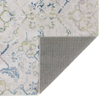 Washable Traditional Rug, Floral Rug, Easy to Clean Traditional Rug for Bedroom, LivingRoom, & DiningRoom-80cm X 150cm