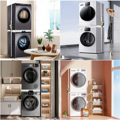 Washing Machine&Dryer Universal Stacking Shelf Kit Adjustable Stacking ...