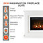Washington 2000W Fire Suite - 2 heat settings & adjustable thermostat
