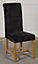 Washington Black Fabric Dining Chairs for Dining Room or Kitchen