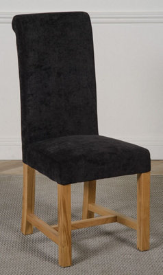 Washington Black Fabric Dining Chairs for Dining Room or Kitchen