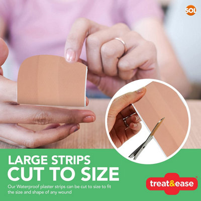 Washproof Wound Dressing Strips 6m - Cut to Size Large Wound Fabric Plasters - Plasters Fabric - Large Plasters Fabric Roll - 3